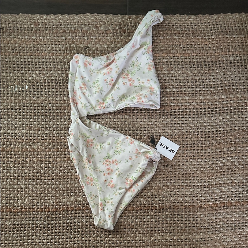 Skatie Floral Asymmetrical Swimsuit